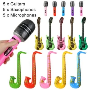 Instrument Music Balloons Set Inflatable Instruments Toy Blow Bundle Set - Picture 1 of 12