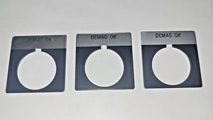 Allen Bradley 800T Demag OK Name Legend Plate Fast Free Shipping Canada and USA - Foto 1 di 1