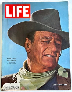 Life Magazine May 7 1965 John Wayne After A Bout with Cancer - Picture 1 of 7