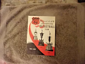 1944-45 PHILLIPS 66ERS MEDIA GUIDE Yearbook 1945 AAU CHAMPS Program BUD BROWNING - Picture 1 of 9