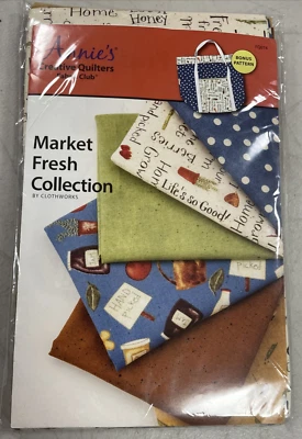 Tela Annie's Creative Quilters + Patrón Mercado Fresco Colección Coll FQ074 Nuevo Foto 1 de 4