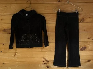 Circo Girls Size 7/8 Black Zip Up Hoodie and Pant Set - Picture 1 of 5