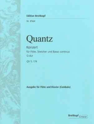 Concerto in G Major for Flute and Piano by Quantz (EB8564)  **Clearance** - Image 1 of 3