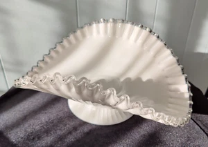 Fenton Silver Crest Large Banana Fruit Center Bowl - Picture 1 of 9