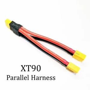 RCP XT90 Parallel Harness 8 or 10awg Double Battery Capacity Run Time & MAH - Picture 1 of 14