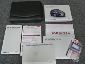 2019 Kia Sorento Owner Operator Manual Set 2.4L 3.3L L LX S EX Sport SX SXL xo - Foto 1 di 1