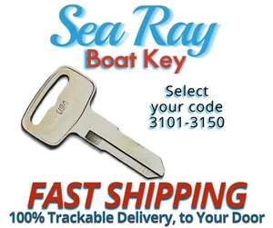 Sea Ray Boat Keys Replacement Key Cut to your Code 3101-3150 - Picture 1 of 2