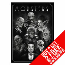MONSTERS BB2 HORROR MOVIE HALLOWEEN POSTER PRINT A4 A3 SIZE BUY 2 GET ANY 2 FREE