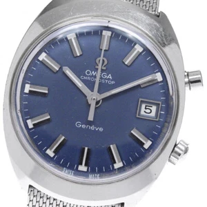 OMEGA Geneve Chronostop 146.009 cal.920 Navy Dial Hand Winding Men's _843675 - Picture 1 of 9