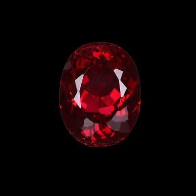 Red Ruby Lab-Created Oval Cut 28. Carat Loose Gemstone For Jewelry Making - Image 1 of 4