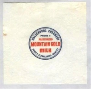 BERGGOLDMILCH WALSENBURG COLORADO SAHNEKÄNNCHEN MILCH TASCHENTUCH WERBUNG. TISCHSET ? - Bild 1 von 1