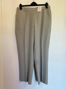 BHS Profile Stone Tapered Leg Trousers Elasticated Flat Front - Size 14 - NEW! - Picture 1 of 4