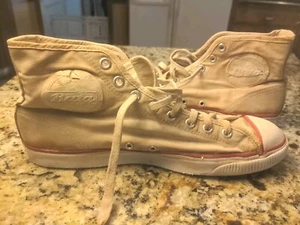 Vintage Bata Speed Stars White Hightops Sneaker See Description - Picture 1 of 13