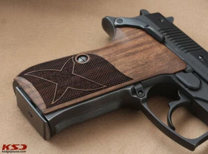 KSD Brand Bernardelli P One sw Compatible Walnut Grips Diamond - Picture 1 of 3