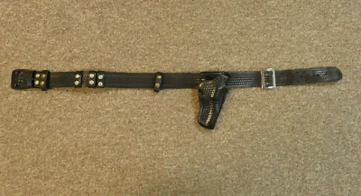 BIANCHI HURRICANE #350 Police Holster Basket Weave Black Safety Speed Belt Sz 38 - Image 1 of 4