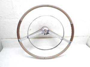 1957 1958 57 58 CADILLAC DEVILLE ELDORADO STEERING WHEEL W/HORN RING ORIGINAL GM - Picture 1 of 12