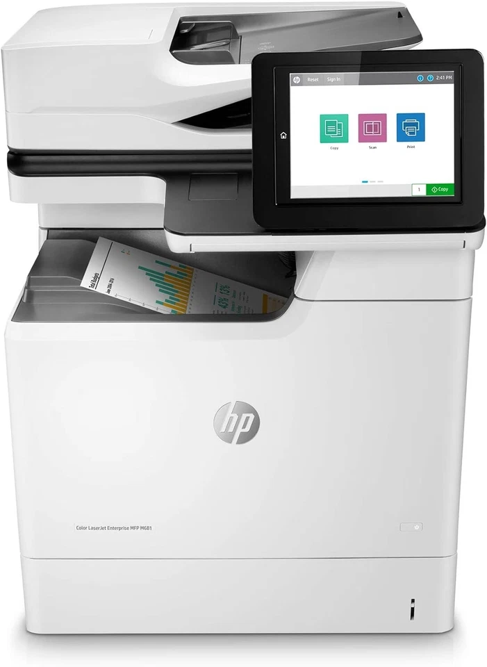 HP Color LaserJet Enterprise MFP M681DH J8A10A ReCertify New/Supplies Free Ship - Image 1 of 1