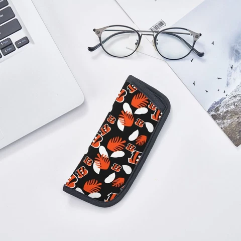 Cincinnati Bengals Soft Eyeglasses Bag Suitable for Most Sizes of Glasses Cover