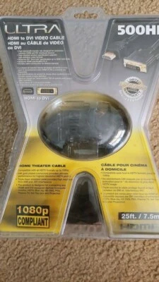 ULTRA 500 HI 25 ft. HDMI To DVI 24+1 Pin Cable, Full HD 1080p - Image 1 of 4