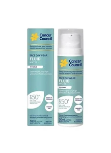 * Cancer Council Face Day Wear Fluid Matte Lightweight Sunscreen SPF 50+ 50mL - Picture 1 of 4