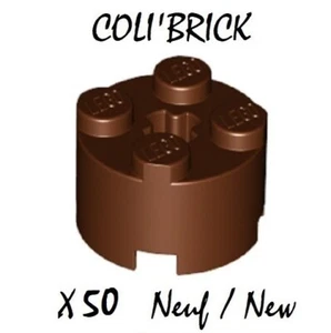 Lego 3941 - 50x Rundstein / Brick Round 2x2 - Brown - 6143 6116 39223 Neu - Bild 1 von 1