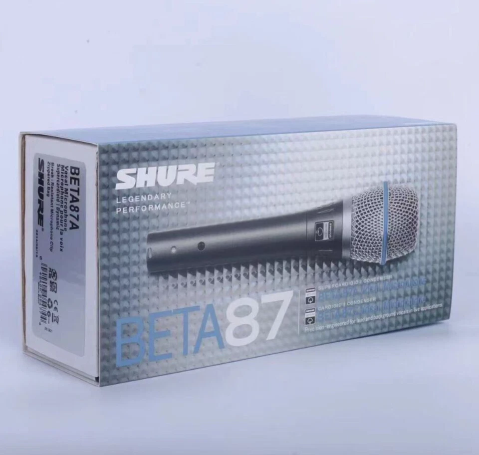 New Shure BETA87A Vocal Microphone Super Cardioid Condenser Microphone - Image 1 of 4