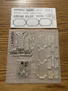 Close to My Heart My Acrylix Decorative Stamp Clear Dollar Stamps Happy New Year - Picture 1 of 3