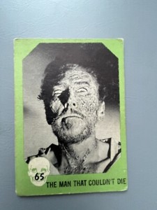 Nu-cards Horror Monster Series 1961 #65 The Man That Couldnt Die