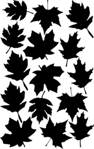 Plantilla de vinilo camuflada de hoja grande 7x11" para aplicación Cerakote, Gunkote, Duracoat! - Imagen 1 de 6