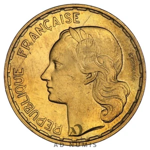 France 50 Francs 1954 Guiraud SUP Cupro-aluminium pièce de monnaie RARE - Imagen 1 de 2