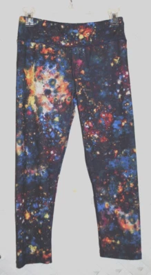 Leggings femininas HIGH ENERGIE multicoloridas capri cintura média média - Imagem 1 de 4