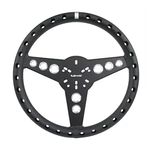 35CM/13.75 MACHINED ALUMINUM VMS RACING ULTRA LIGHTWEIGHT RACE STEERING WHEEL FB - Picture 1 of 2