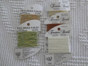 5 Rainbow Gallery TREASURE CHEST/BRAID NDPT & CROSS STITCH Embroidery THREAD - Picture 1 of 2