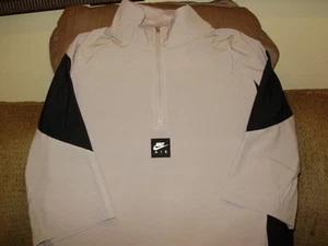 Nike AIR SPTCAS HV0772-009 Gray Black LOOSE FIT 1/4 Zip Golf Jacket Men's Large - Picture 1 of 13