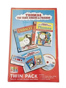 *Nuevo* Thomas The Tank Engine & Friends Paquete de Doble Historia Libros CD Audio Cassette - Imagen 1 de 3