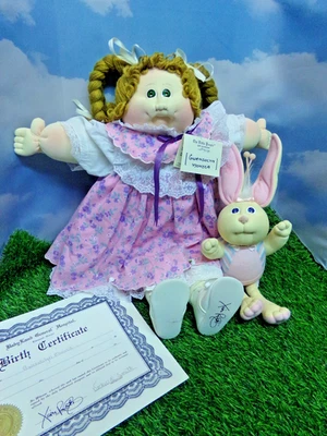 Xavier Robert ESCULTURA REPOLLO PARCHE muñeca uED CHICA firma de mano con certificado de nacimiento/adoptación Foto 1 de 4