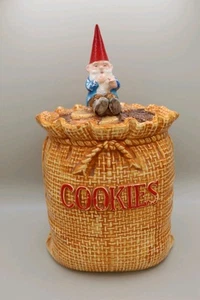 Very Rare Vintage Unieboek Gorham David the Gnome Cookie Jar-1980 Made in Japan - Picture 1 of 10