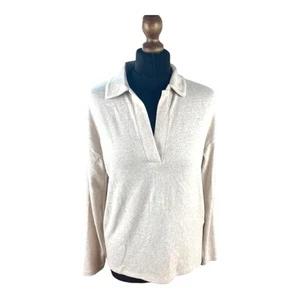 Stradivarius Beige Soft Touch Sweater Collared Women's UK Size XS - Picture 1 of 8