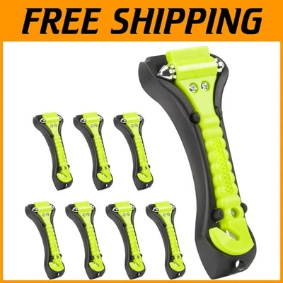 Interruptor de ventana de emergencia verde fluorescente con cortador de cinturón de seguridad ergonómico Foto 1 de 4