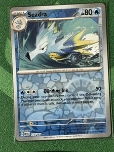 Seadra Reverse Holo 117/165 Pokémon Scarlet & Violet 151 *PACK FRESH* - Picture 1 of 2