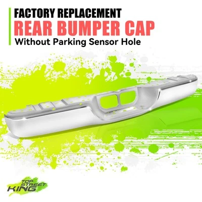 Factory Style Polished Chrome Steel Rear Bumper Face Bar for Toyota Tundra 00-06 - Image 1 of 4