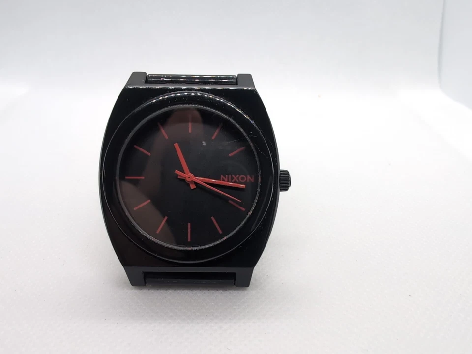 Reloj unisex NIXON Time Teller P negro rojo brillante para hombre mujer con batería nueva Foto 1 de 4