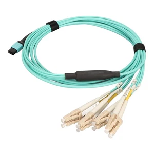 Mpo To 8Lc Fiber Patch Cable 3.3Yd Duplex Mpo To 8Lc Lszh Low Optical Loss AM - Afbeelding 1 van 24