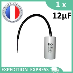 12μF 12uF 450V Corded Motor Capacitor Cable MKSP-5P Start/Permanent - Picture 1 of 5