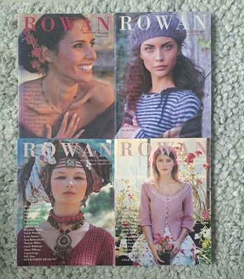 LOT of 4 ROWAN Knitting Pattern Magazine #33 #36 #39 #41 Fassett Hargreaves - Image 1 of 4