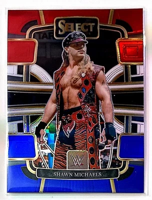 Shawn Michaels 2024 Panini Select WWE #25 Concourse rojo y azul Prizm WWF leyenda Foto 1 de 2