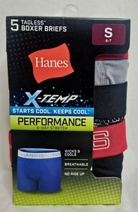Hanes Underwear Boys Boxer Briefs X Temp Performance 5 Pack Small Medium or XXL - Picture 1 of 4