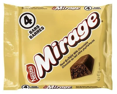 Barritas de chocolate con leche Nestlé Mirage paquete múltiple, 4 unidades, 164 g Foto 1 de 2