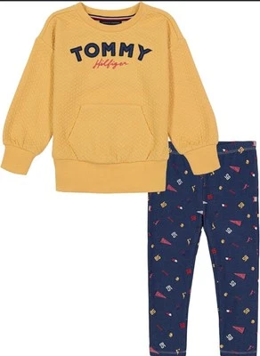 Tommy Hilfiger Niñas 2 Piezas Conjunto Pantalón/Talla 3T Foto 1 de 4