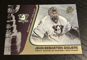 2002-03 Pacific Quest For The Cup Jean-Sebastian Giguere Gold /325